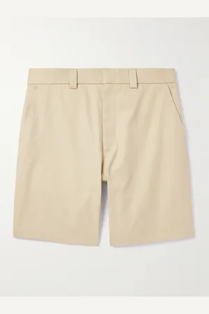 Gucci Straight-Leg Webbing-Trimmed Cotton-Twill Shorts - Men - - IT 48