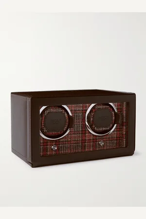 Wolf WM Full-Grain Leather Two-Piece Watch Winder - Men