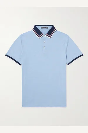 Mr P. G/FORE Golf Striped Logo-Appliquéd Piqué Polo Shirt - Men - - XXL