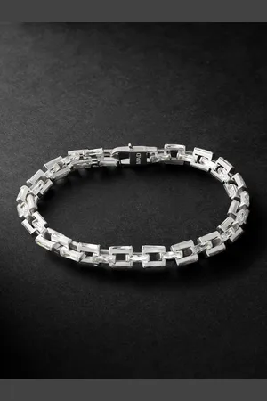 MAD Hatton Labs Infinity Sterling Cubic Zirconia Chain Bracelet - Men