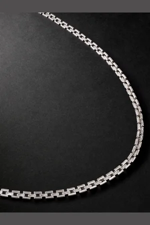 MAD Hatton Labs Infinity Sterling Cubic Zirconia Chain Necklace - Men