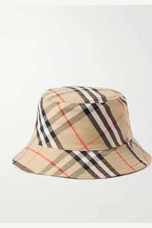 Burberry Logo-Appliquéd Checked Twill Bucket Hat - Men - - L