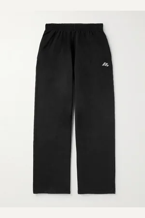 Balenciaga Wide-Leg Logo-Print Cotton-Jersey Sweatpants - Men - - XS