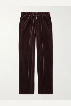 Tom Ford Straight-Leg Cotton-Blend Velour Track Pants - Men - - IT 50