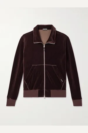 Tom Ford Cotton-Blend Velour Zip-Up Track Jacket - Men - - IT 52