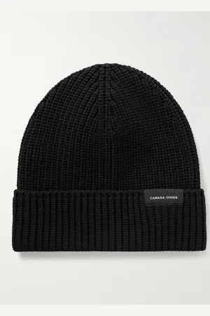 Canada Goose Logo-Appliquéd Ribbed Wool Beanie - Men
