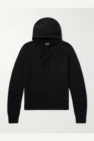 Tom Ford Logo-Embroidered Brushed-Cashmere Hoodie - Men - - IT 46