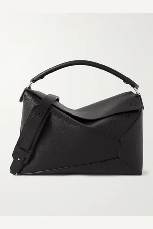 Loewe Puzzle Edge Large Logo-Debossed Full-Grain Leather Messenger Bag - Men