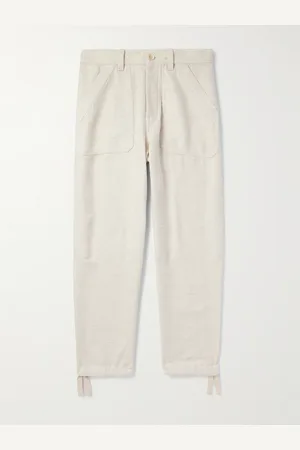 Brunello Cucinelli Straight-Leg Herringbone Linen, Silk, Wool and Cotton-Blend Trousers - Men - - IT 48