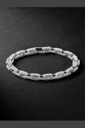 Shay 18-Karat White Gold Diamond Bracelet - Men - - 19