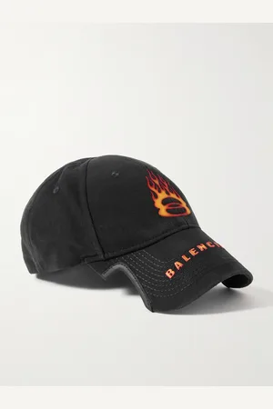 Balenciaga Leather-Trimmed Logo-Embroidered Cotton-Drill Baseball Cap - Men - - M
