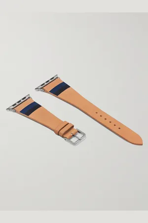La Californienne Striped Leather Watch Strap - Men