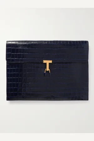 Tom Ford Croc-Effect Leather Pouch - Men