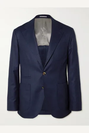 Brunello Cucinelli Unstructured Virgin Wool-Flannel Blazer - Men - - IT 54