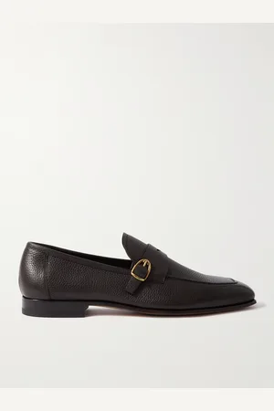 Tom Ford Sean Buckled Full-Grain Leather Penny Loafers - Men - - UK 8