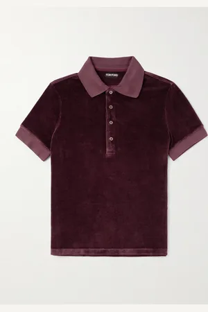 Tom Ford Velour Polo Shirt - Men - - IT 46