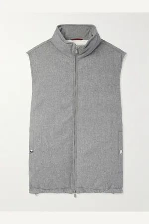 Brunello Cucinelli Wool-Felt Down Gilet - Men - - XL