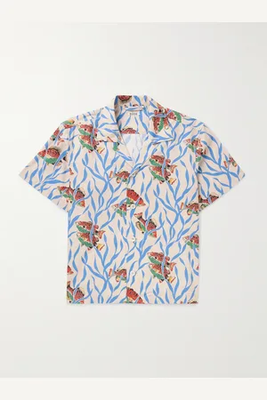 BODE Swimmers Camp-Collar Printed Cotton Shirt - Men - - S
