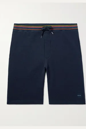 Paul Smith Logo-Appliquèd Striped Cotton-Jersey Shorts - Men - - S
