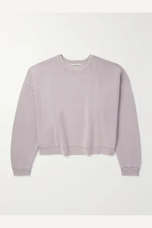 Acne Studios Fester Garment-Dyed Cotton-Jersey Sweatshirt - Men - - XS