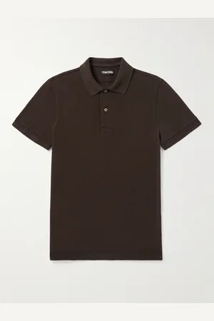 Tom Ford Slim-Fit Garment-Dyed Cotton-Piqué Polo Shirt - Men - - IT 56