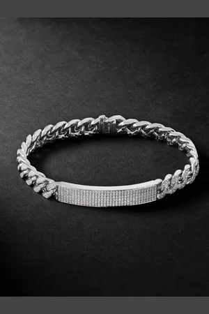 Shay 18-Karat Gold Diamond ID Bracelet - Men - - 19