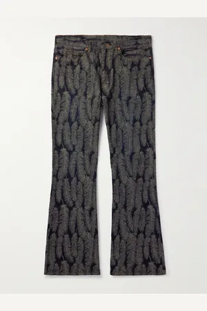 KAPITAL Magpie Slim-Fit Flared Jacquard Jeans - Men - - UK/US 38