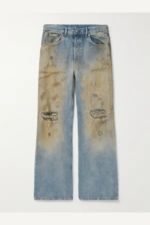 Acne Studios Wide-Leg Distressed Jeans - Men - - 32W 32L
