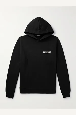 Jacquemus Logo-Appliquéd Cotton-Jersey Hoodie - Men - - XS