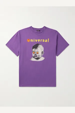 SAINT MXXXXXX Universal Earth Angel Baby Printed Cotton-Jersey T-Shirt - Men - - S