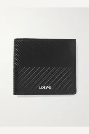 Loewe Logo-Print Embossed Leather Billfold Wallet - Men