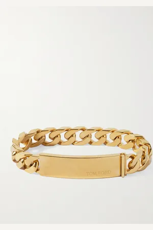 Tom Ford Logo-Engraved -Plated Chain Bracelet - Men