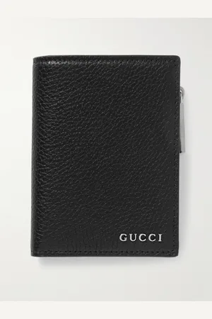 Gucci Logo-Embellished Full-Grain Leather Bifold Wallet - Men