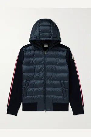 Moncler Logo-Appliquéd Virgin Wool and Quilted Shell Down Cardigan - Men - - S