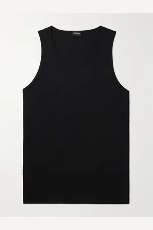 Ermenegildo Zegna Ribbed Cotton and Modal-Blend Jersey Tank Top - Men - - M