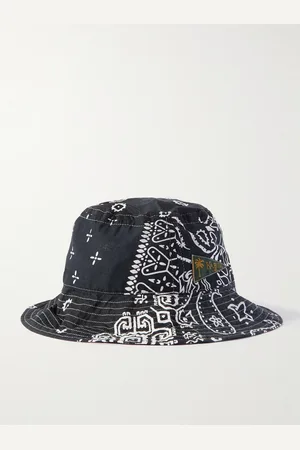 KAPITAL Logo-Appliquéd Bandana-Print Cotton Bucket Hat - Men