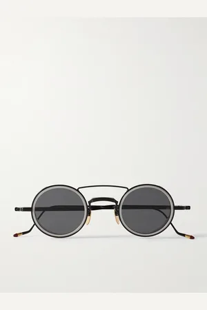 JACQUES MARIE MAGE Ringo Round-Frame Metal and Acetate Sunglasses - Men