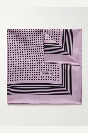 Tom Ford Polka-Dot Silk-Twill Pocket Square - Men