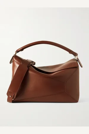 Loewe Puzzle Edge Large Logo-Debossed Leather Messenger Bag - Men
