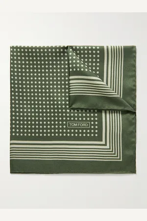 Tom Ford Polka-Dot Silk-Twill Pocket Square - Men