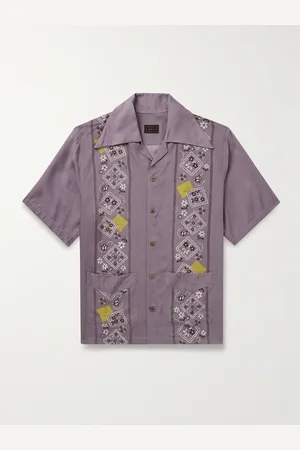 KAPITAL Peckish Rainbowy Wrangle Camp-Collar Printed Voile Shirt - Men - - 2