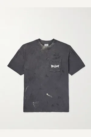 READYMADE Logo-Print Paint-Splattered Cotton-Jersey T-Shirt - Men - - S
