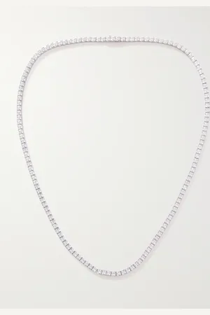 Hatton Labs Facet Tennis Cubic Zirconia Necklace - Men