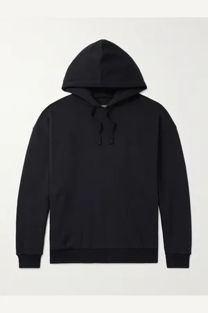 Ermenegildo Zegna Logo-Embroidered Cotton-Blend Jersey Hoodie - Men - - M