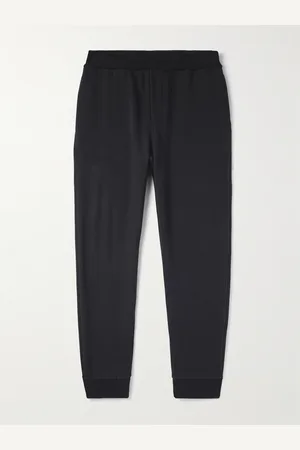 Ermenegildo Zegna Tapered Logo-Embroidered Cotton-Blend Jersey Sweatpants - Men - - M