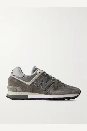 New Balance 576 Faux Leather-Trimmed Suede and Mesh Sneakers - Men - - UK 7
