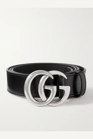 Gucci 3cm Marmont Glossed-Leather Belt - Men - - EU 100
