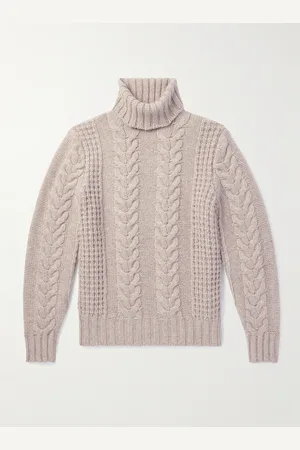 Brunello Cucinelli Cable-Knit Cashmere Rollneck Sweater - Men - - IT 52