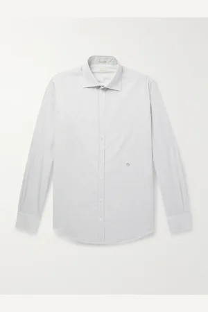 MASSIMO ALBA Genova Striped Cotton-Poplin Shirt - Men - - XXL