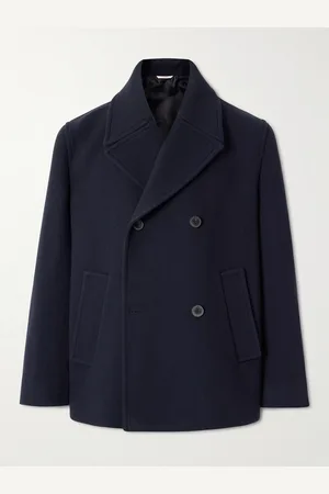 VALENTINO GARAVANI Double-Breasted Wool-Twill Peacoat - Men - - IT 46
